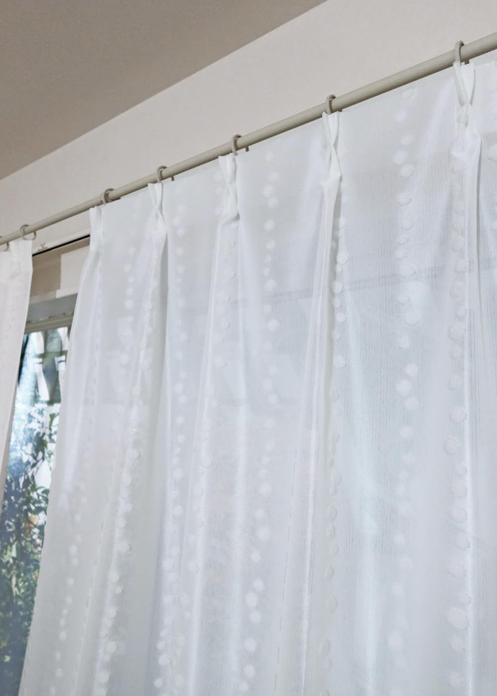 新品 カエイレース(Kaei-lace) 日本製 パイルミラー レ-スカ-テン 遮像