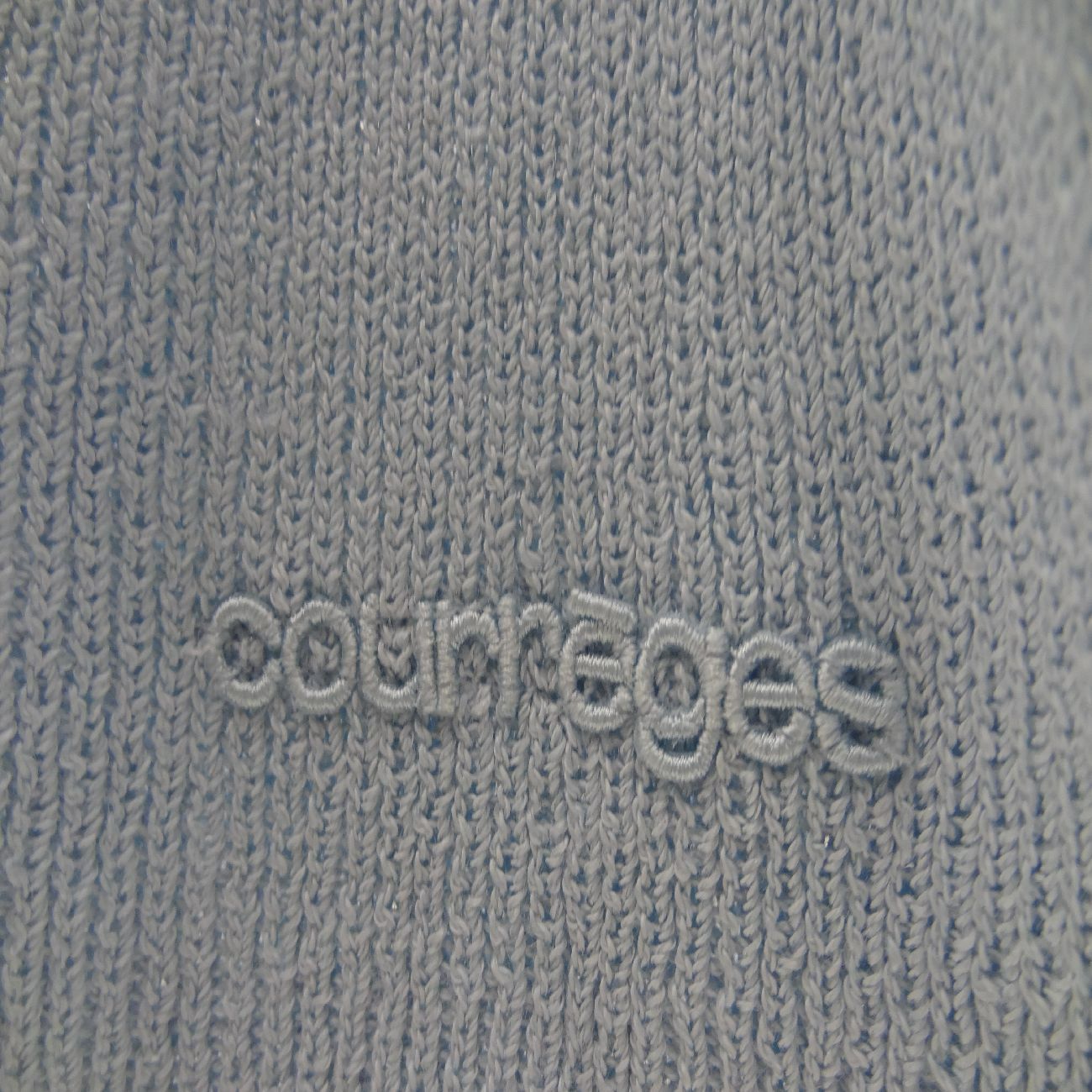 courreges クレージュ 水色 ノースリーブニット カーディガン 2点