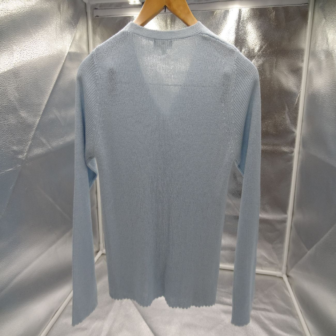 courreges クレージュ 水色 ノースリーブニット カーディガン 2点