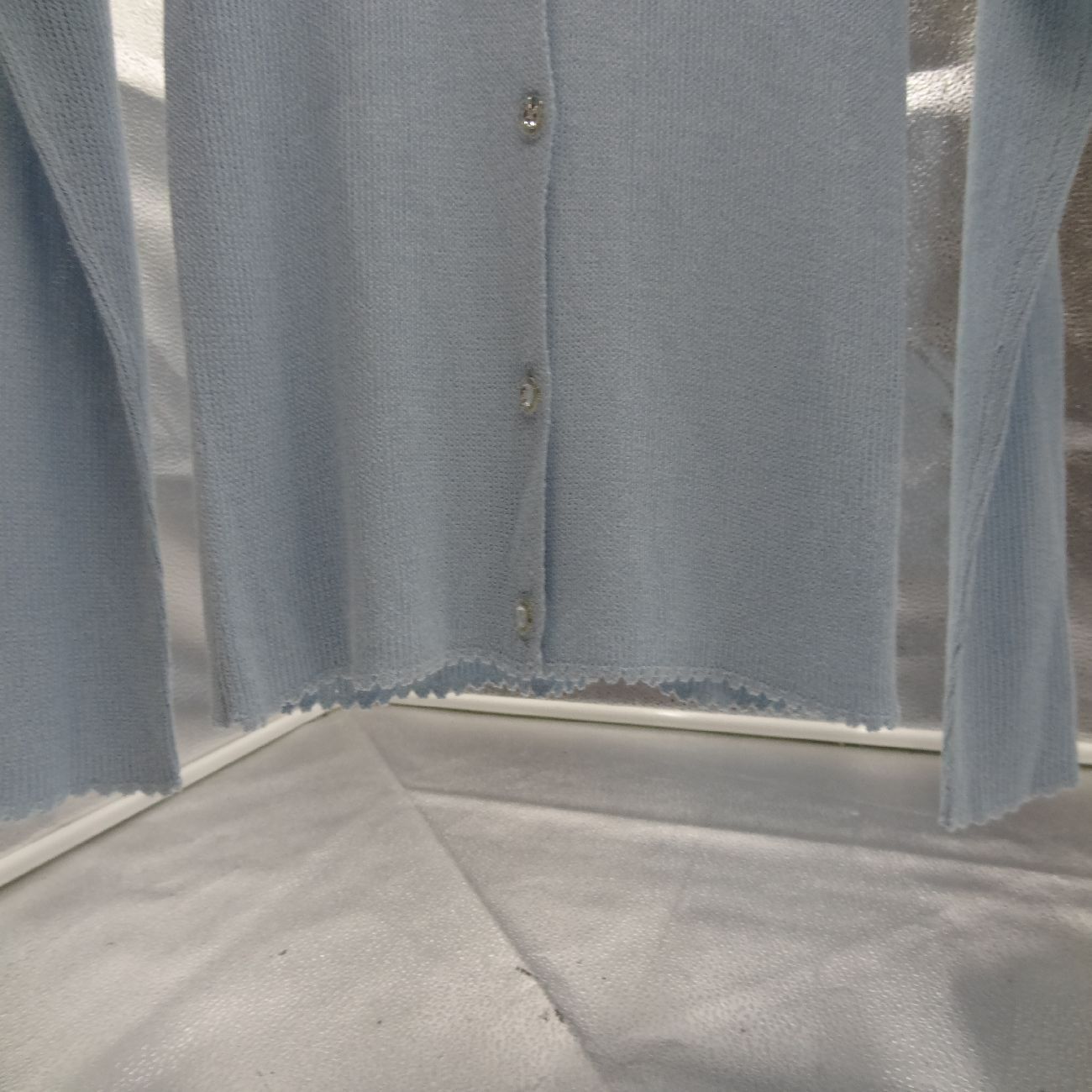 courreges クレージュ 水色 ノースリーブニット カーディガン 2点