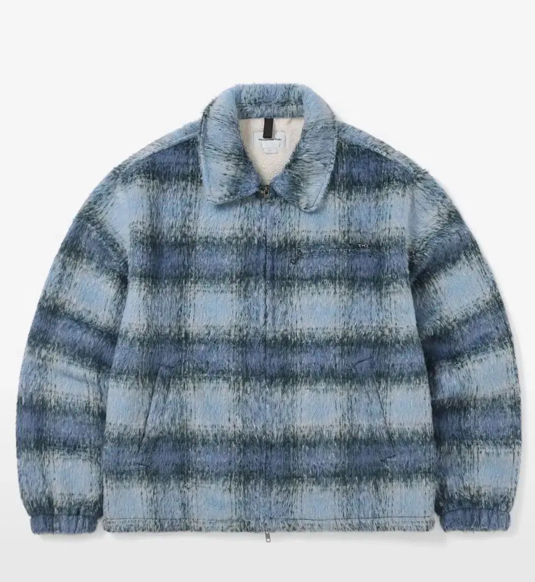 thisisneverthat CHECK ジャケット ブルー L