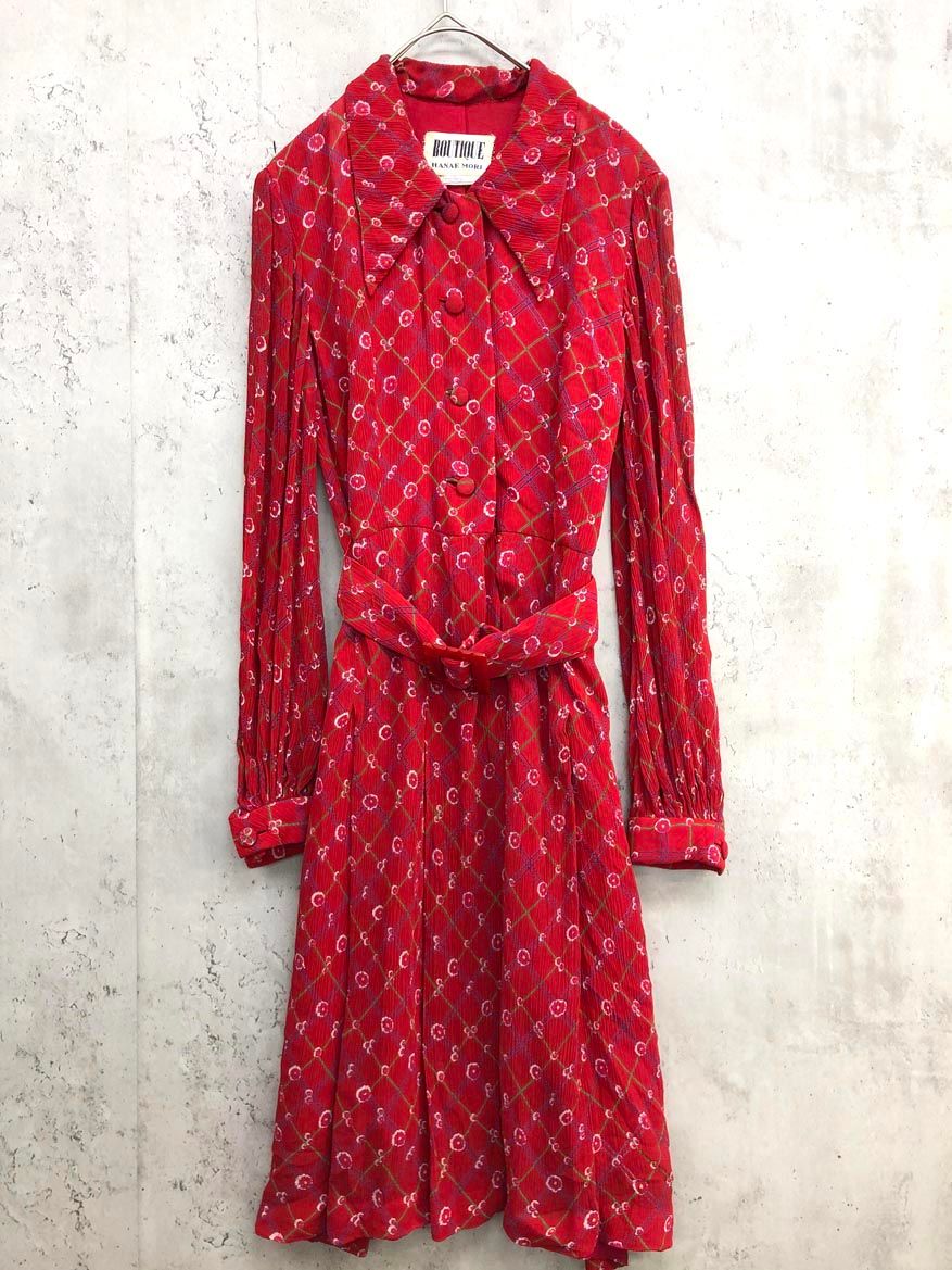 HANAE MORI ハナエモリ レトロ BOUTIQUE フラワー 花 ウエストベルト