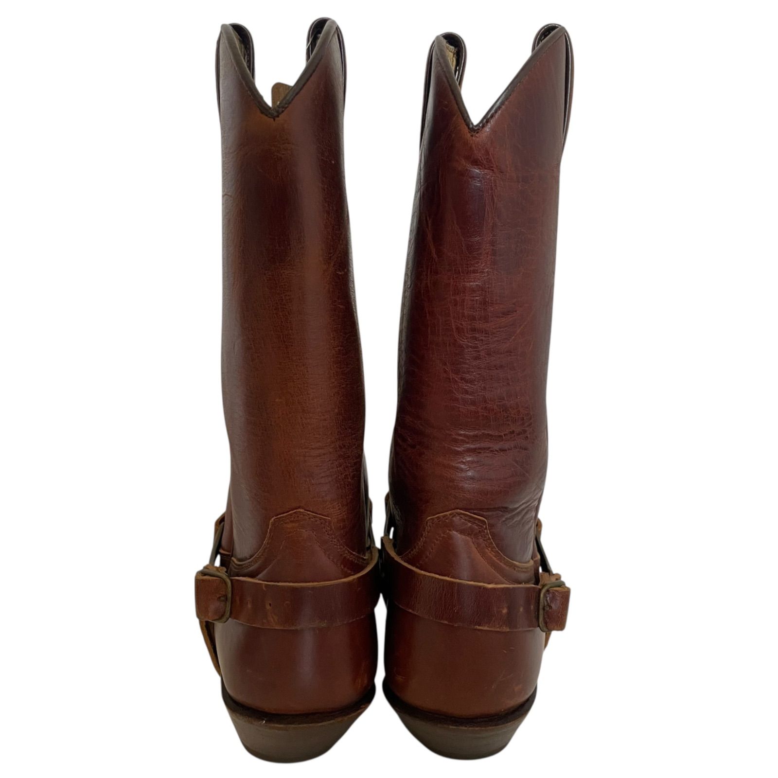 SANCHO Harness Boots 濃茶 38 24cm相当 サンチョ・ブーツ ウエスタン