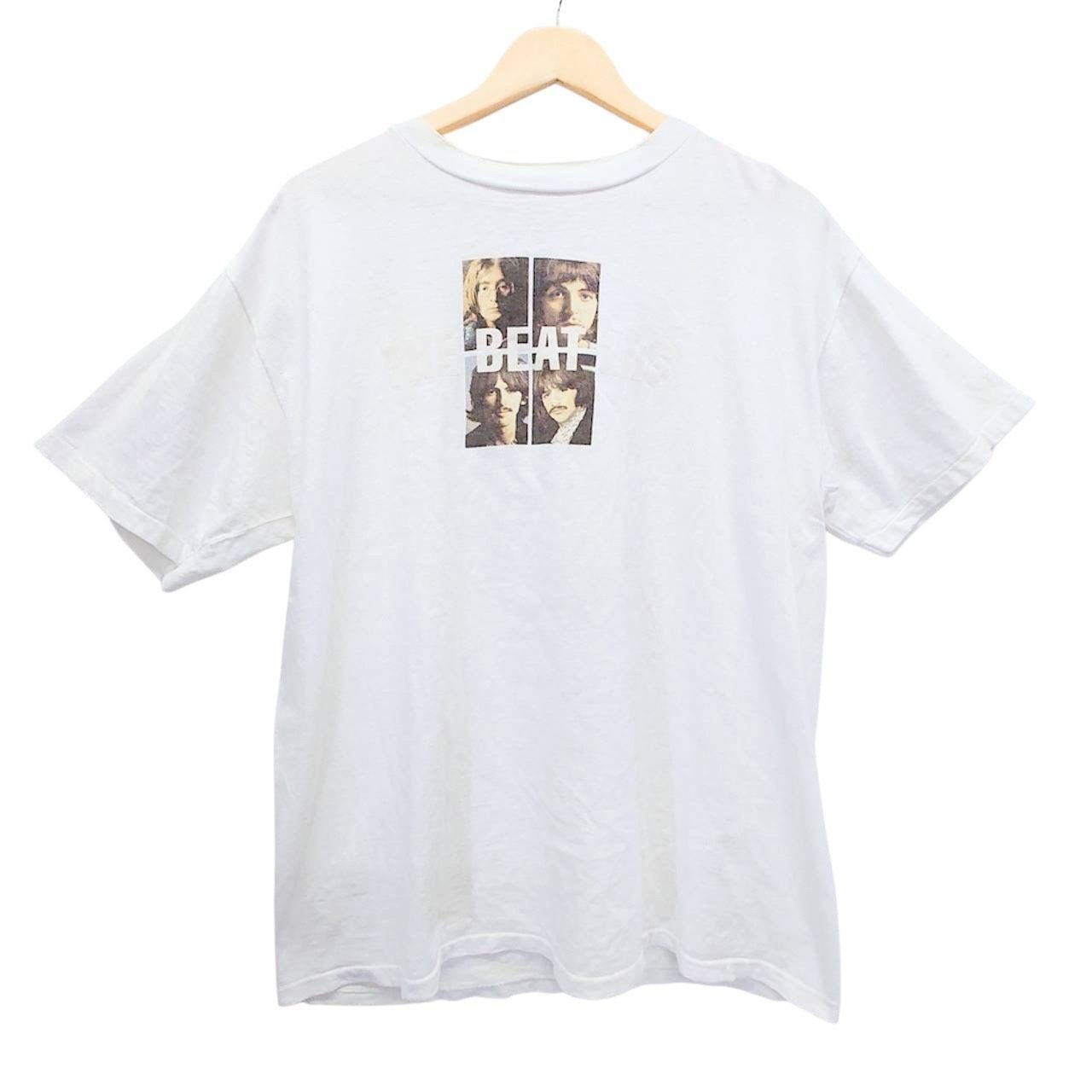THE BEATLES ザビートルズ 半袖Tシャツ L ホワイト 1995 ONEITA POWER-T White Album 両面プリント バンドTシャツ ヴィンテージ シングルステッチ ロックT USA製風 古着 ビートルズT バンT