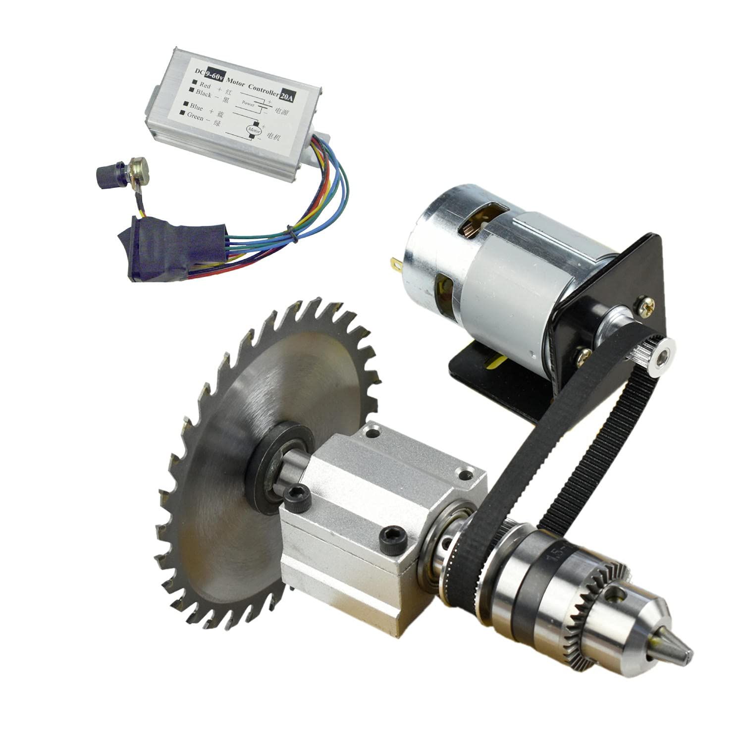 新品 CHANCS 895 ミニ テーブル鋸木工切削 DC 24 v 12000RPM PWM モニター調光ガバナー スイッチとノブ出力電圧 DC 9-60 v