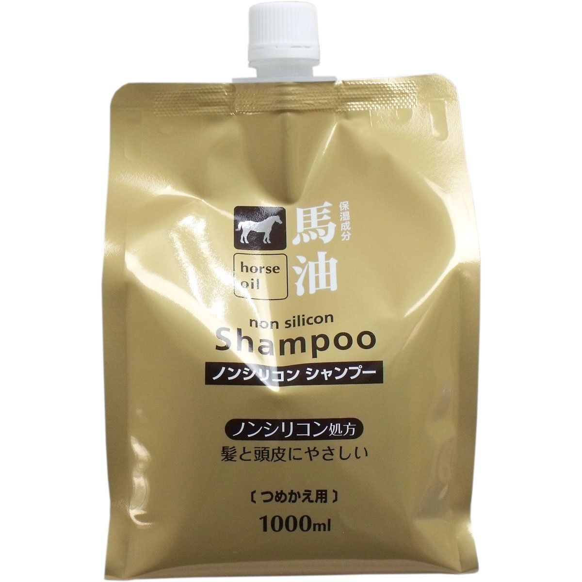 新品 熊野油脂 馬油シャンプー 詰め替え用 1000ml × 7個