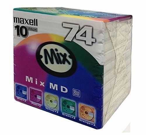新品 maxell 録音用MD(ミニディスク) Mix MD 74分 10枚パック MD-74MIXF