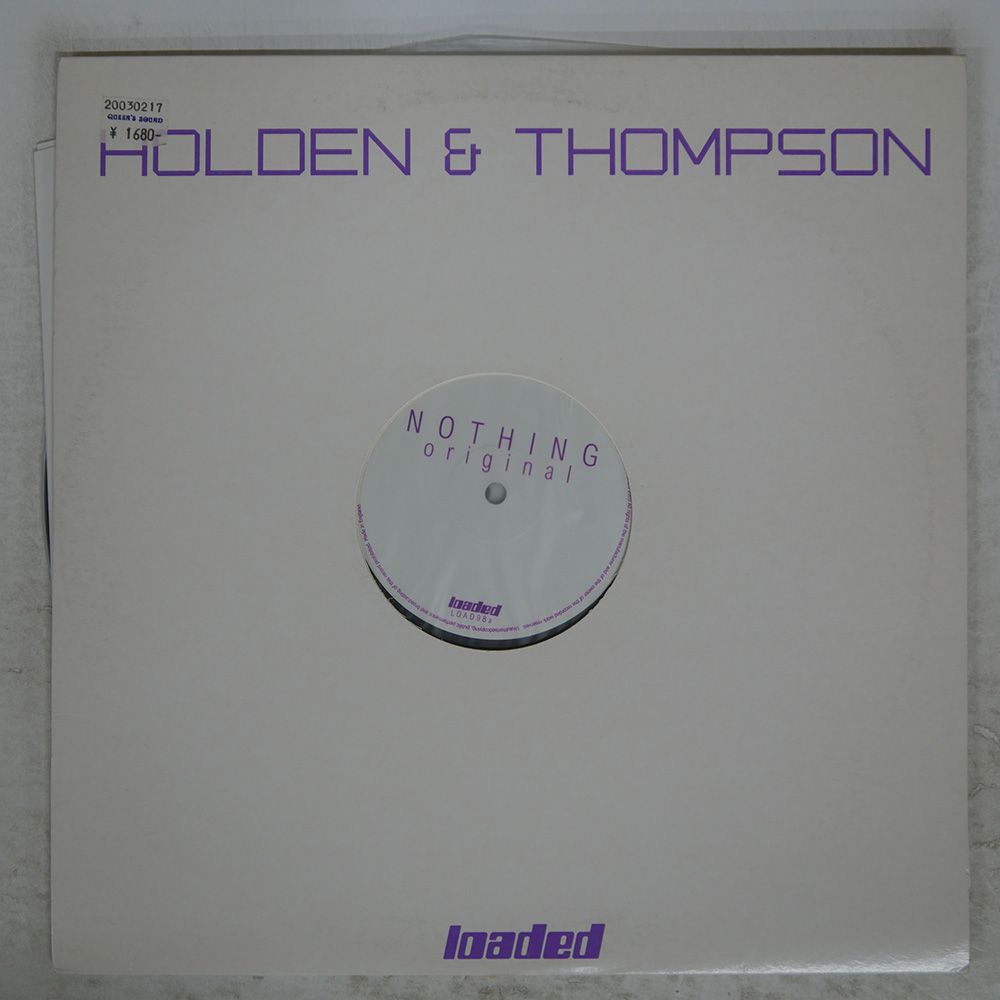 UK盤 JAMES HOLDEN/NOTHING/LOADED LOAD98 12
