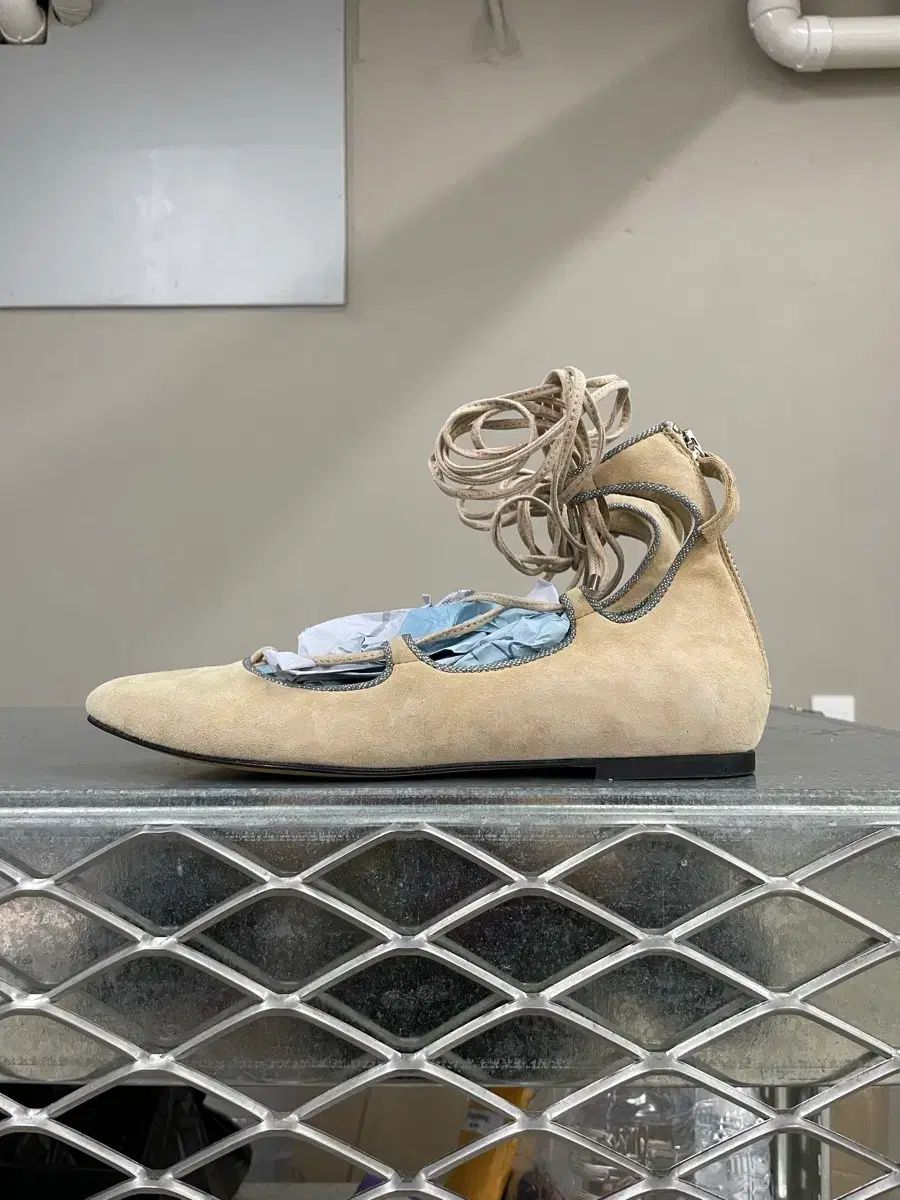 ウィークエンド MAX MARA スウェード フラットシューズ 37 (gr-4946)