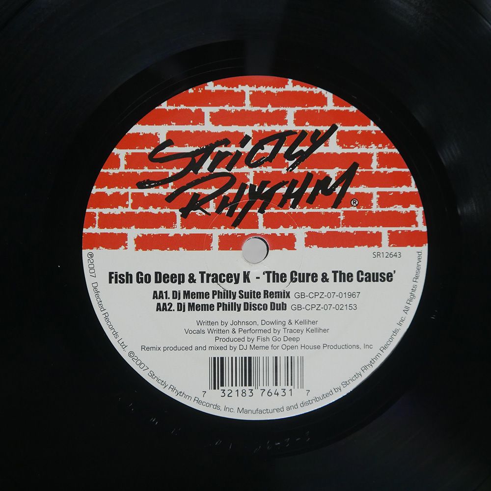 UK盤 FISH GO DEEP/THE CURE & THE CAUSE/STRICTLY RHYTHM SR12643 12