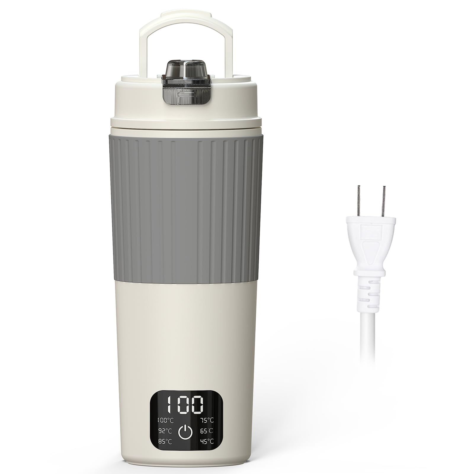 【新品】電気ケトル ポータブル トラベルケトル 550ml大容量 海外対応 6段階温度調節 保温 持ち運びケトル 400W 5分急速沸かし 一人暮らし 小型 電気ポット 漏れない 携帯ポット 空焚き防止 水筒 電気温水カップ お湯・コーヒー・ 2f12e4a2