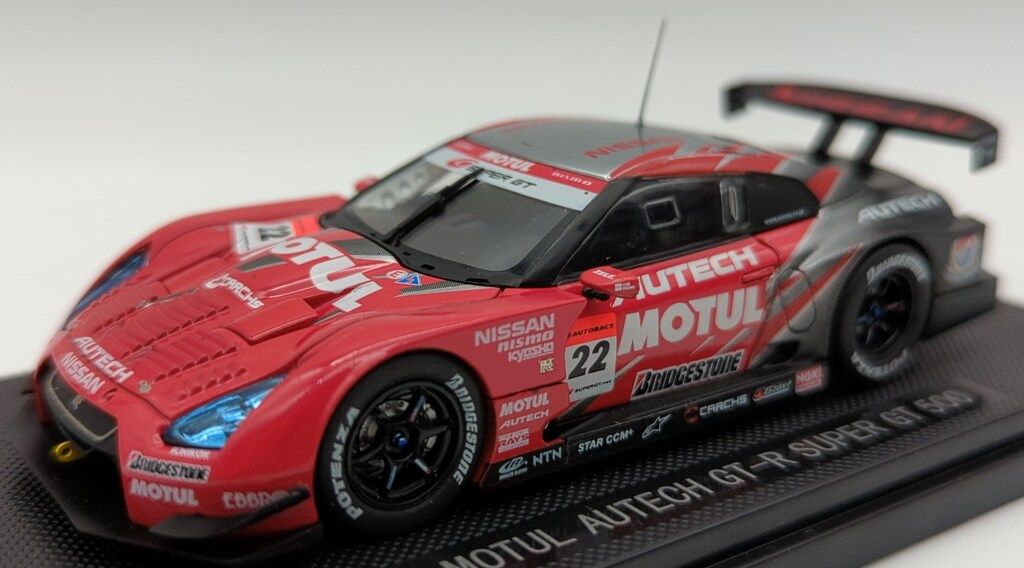 EBBRO MOTUL AUTECH GT-R 2009 2台セット MMP 1/43 EBBRO MOTUL AUTECH GT-R #22 SUPER GT 500 2008 44043