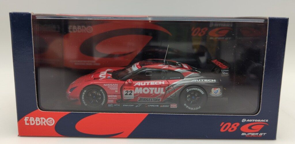 MMP 1/43 EBBRO MOTUL AUTECH GT-R #22 SUPER GT 500 2008 44043