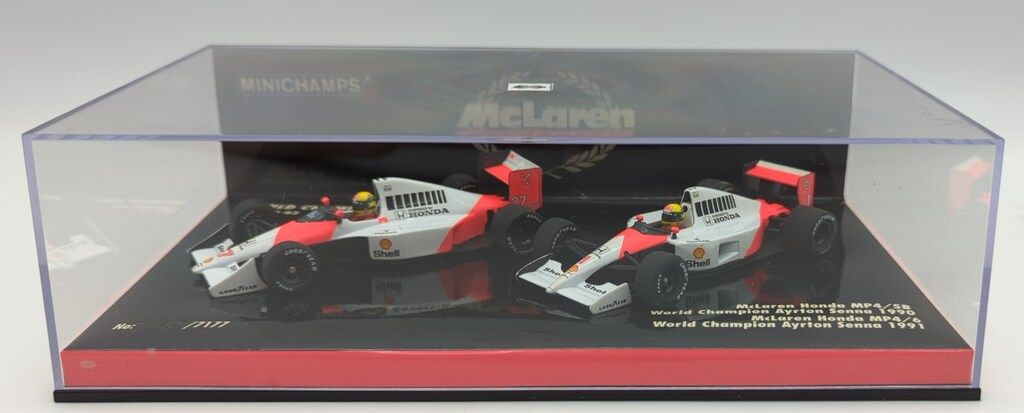 Paul'sModelArt 1/43MINICHAMPS World Champion Set 402909101 McLaren Honda MP4/5B(A.Senna)&MP4/6(A.Senna) No.3
