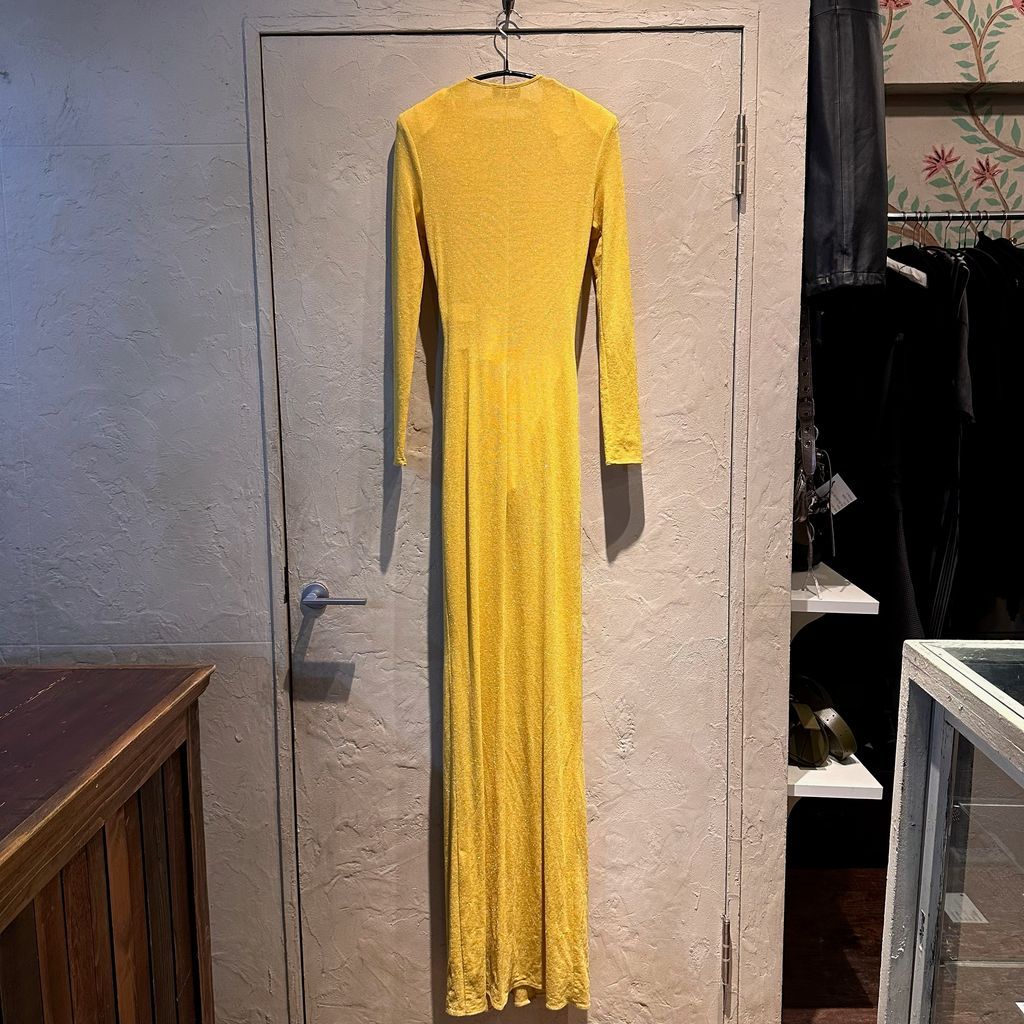 ELISABETTA FRANCHI エリザベッタフランキ Glitter Drape Long Dress