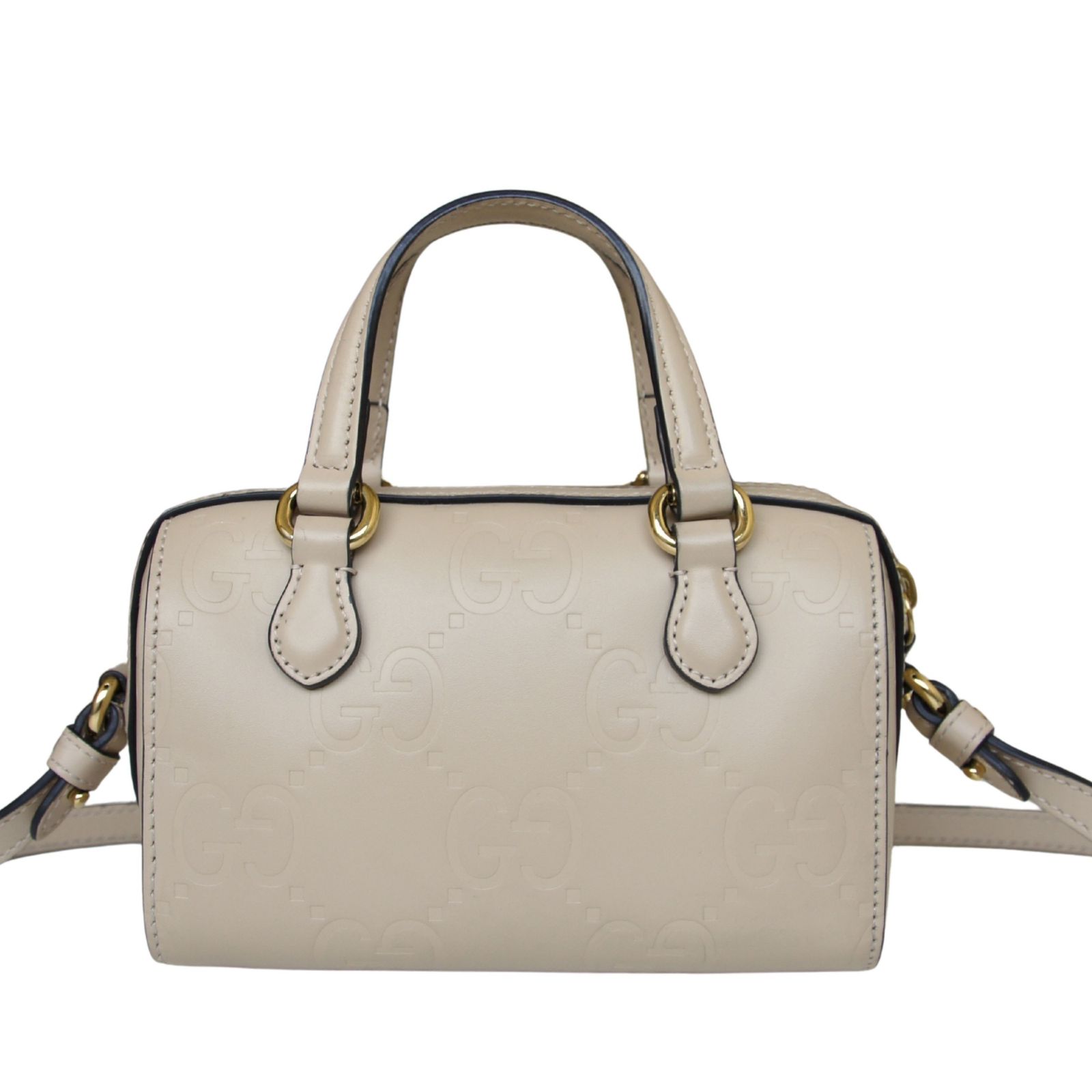 中古】GUCCI グッチ エンボス ショルダーバッグ 2WAY スーパーミニ