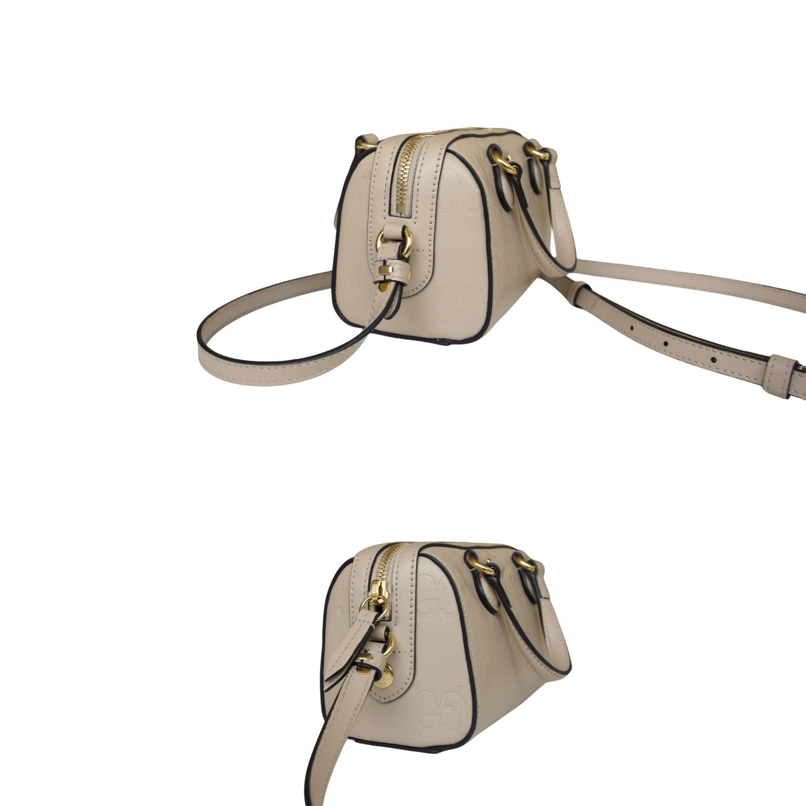 中古】GUCCI グッチ エンボス ショルダーバッグ 2WAY スーパーミニ