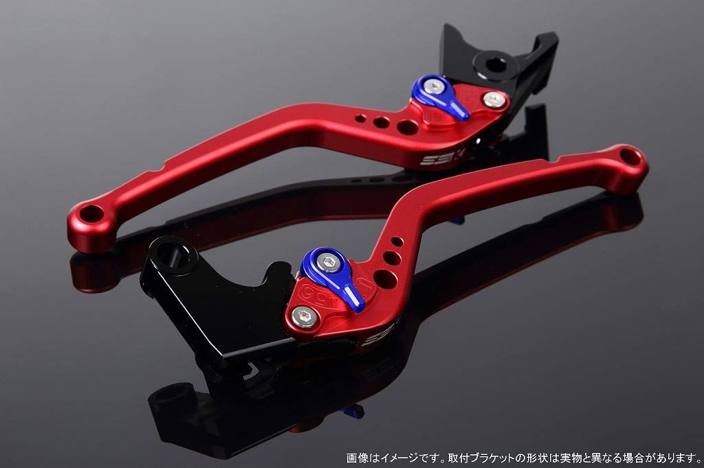 新品 SSK スピードラ アジャストレバーセット スタンダードロング レバー本体カラー:マットレッド アジャスターカラー:マットブルー HONDA ADV150 KF38