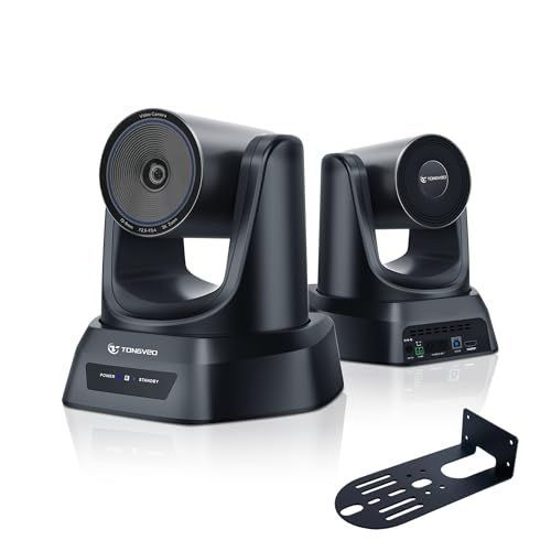 TONGVEO web会議PTZカメラ3倍光学ズームAI自動追跡1080P 238万画素 60fps HDMI USB3.0 PTZ会議室カメラ 左右350°回転 114°広角 OBS Youtube Teams Zoom Facetime用 1de67aa5