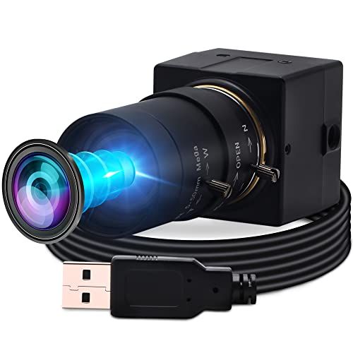 ELP ウェブカメラ 200万画素 ビデオWeb会議用 CMOS OV2710センサー UVC フルHD ズームWebカメラ CSマウント5-50mm可変焦点レンズ 1080P OTG USBカメラ Mac OS/Windows/Linux/ 94563950