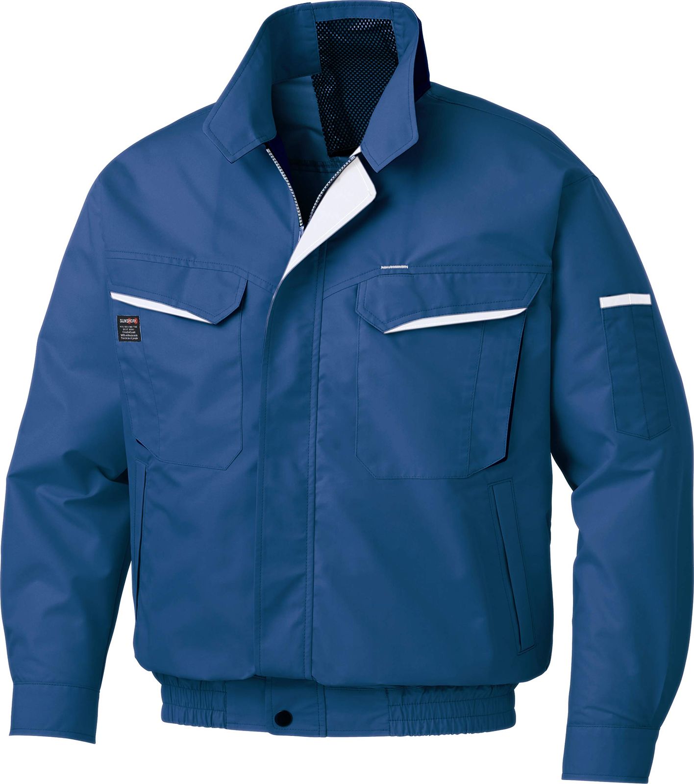 新品 サンエス(SUN-S) 空調風神服 ファンネット付き長袖ブルゾン KU90470V ネイビー LL 【服のみ】