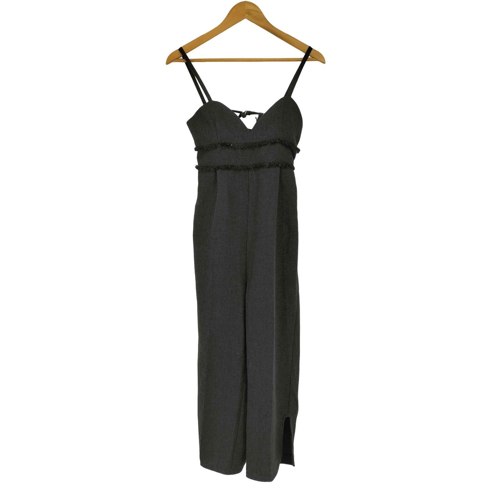 ユーズドフルギ USED古着 Linen like fringe salopette レディース 