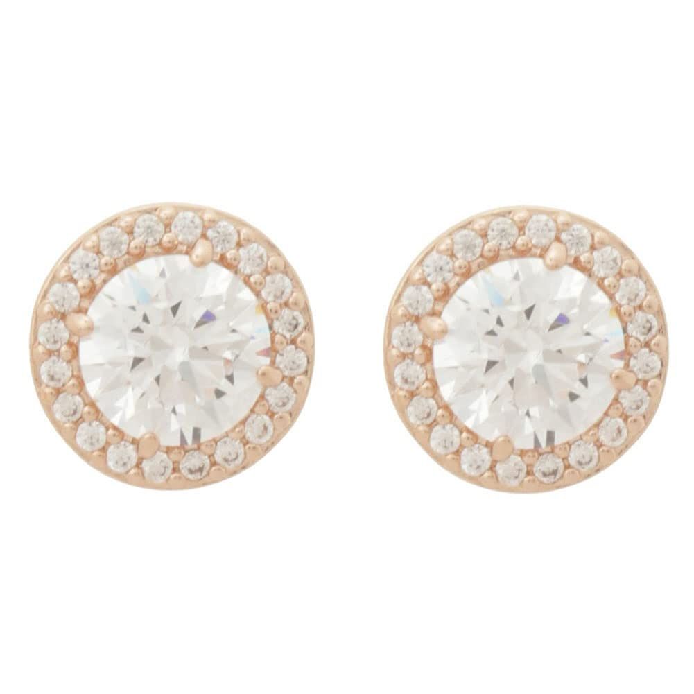 スワロフスキー SWAROVSKI ピアス レディース Constella コンステラ スタッドピアス ラウンドカット ローズゴールド クリア 5636275 [並行輸入品]pms