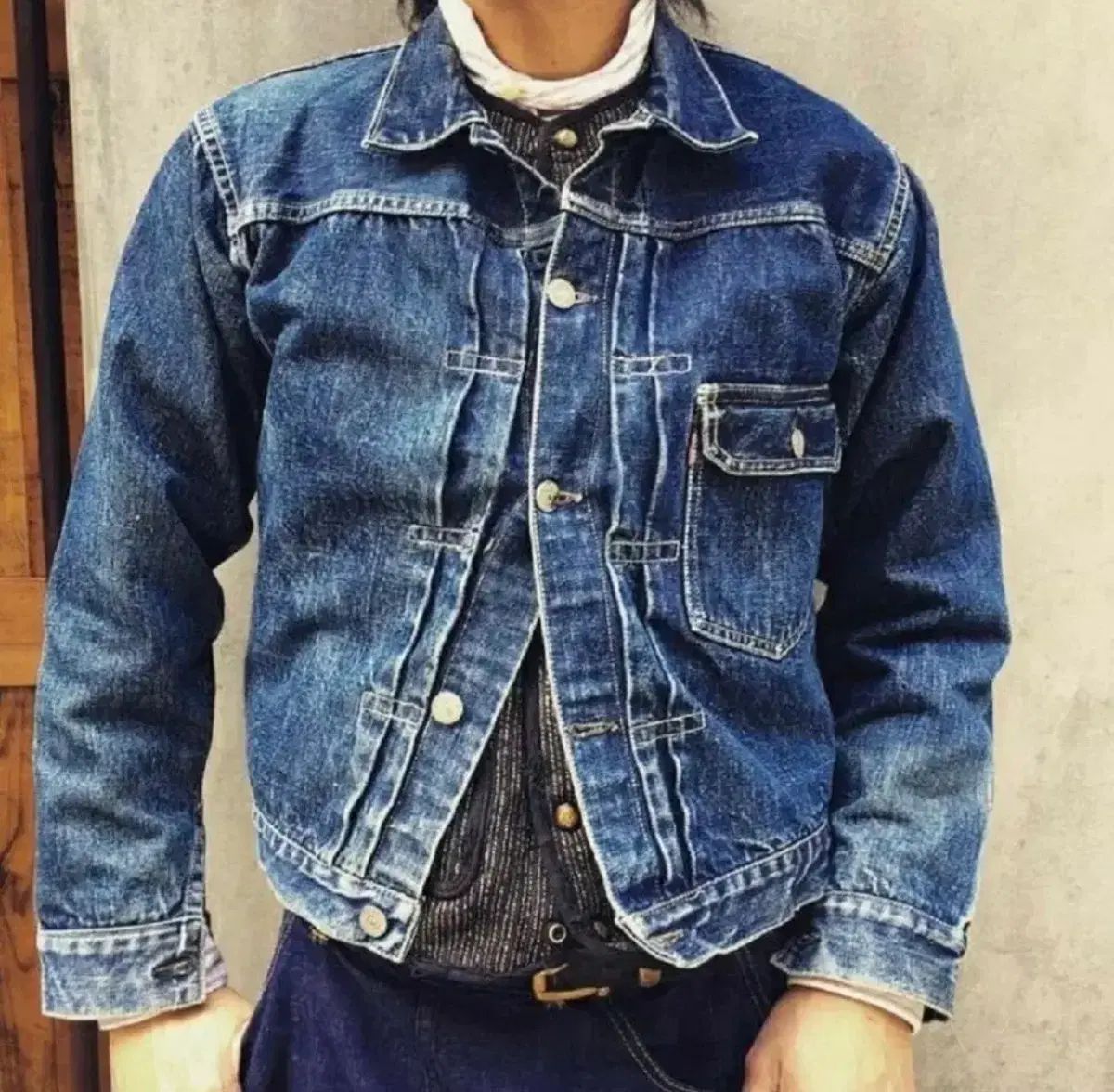 ジャパン LEVI'S リーバイス レッドループ 新スティッチ 1世代 デニム ジャケット