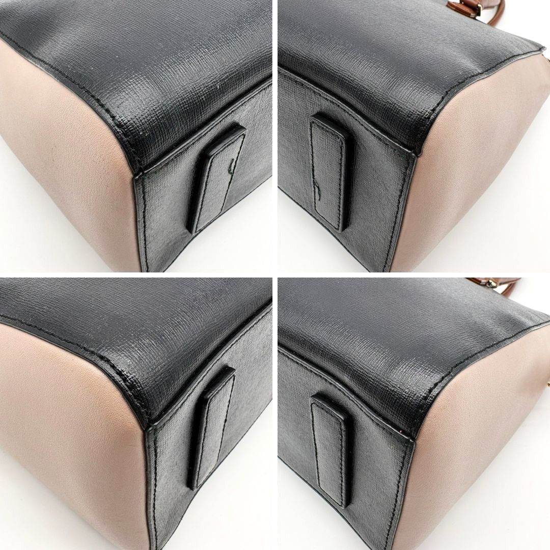 ポールスミス Paul Smith トートバッグ ブラック ベージュ PVC レザー