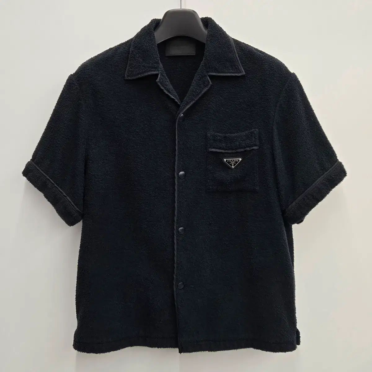 { M } PRADA プラダ 三角ロゴ フレンチテリー 半袖 シャツ
