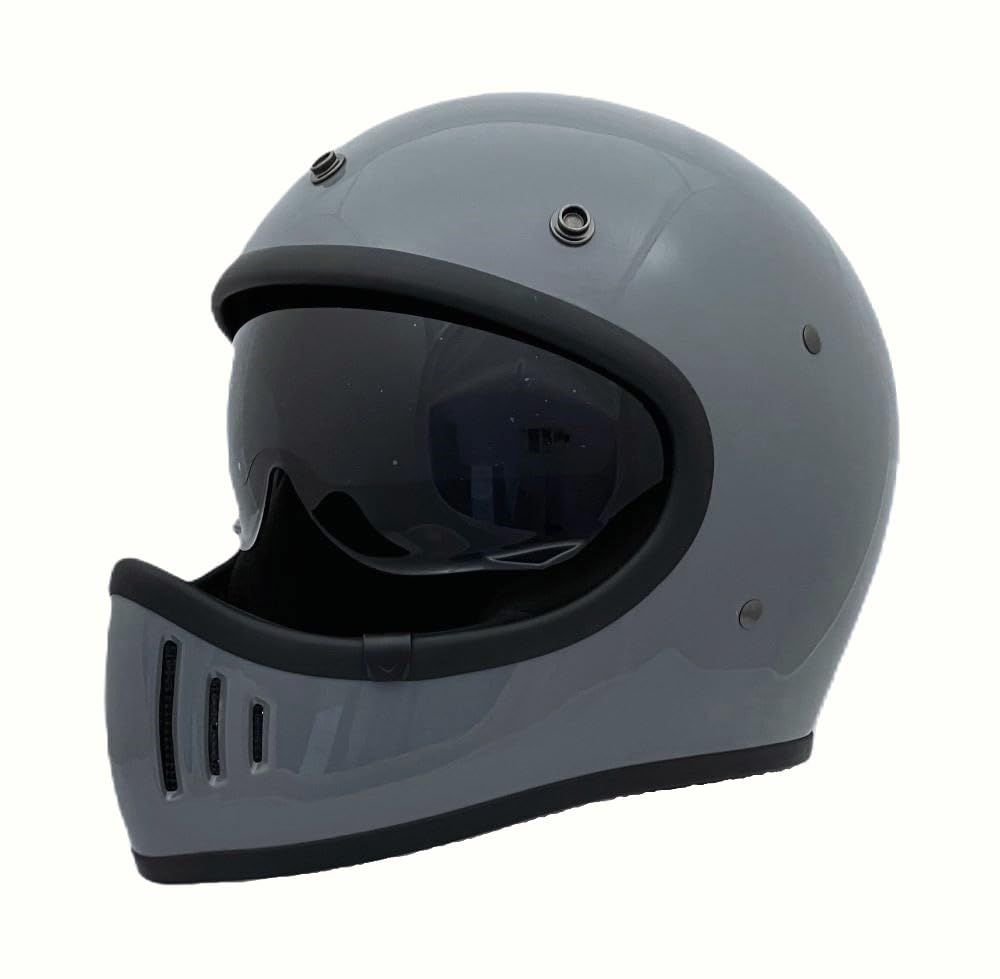 新品 SUNUP(サンアップ) バイク用 ヘルメット フルフェイス SM-001 PILOT（パイロット） Ｌサイズ(59-60㎝) (グロスグレイ)