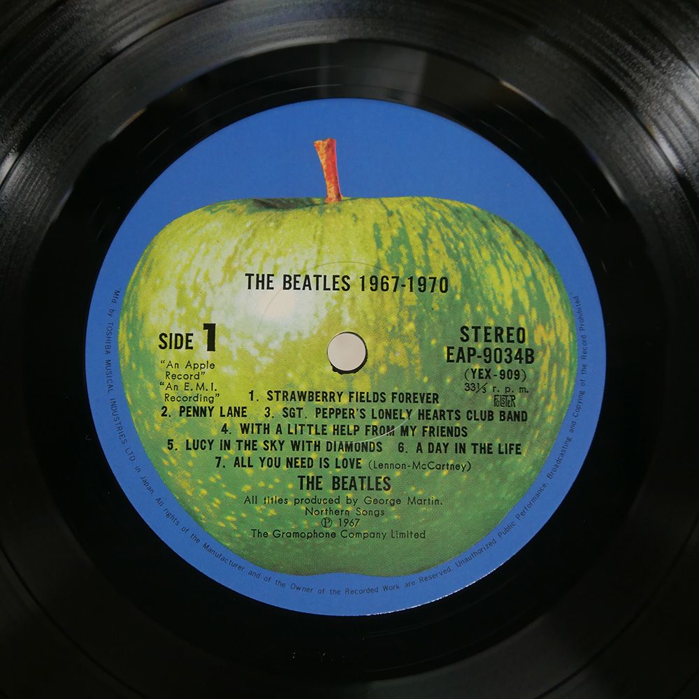 帯 国内盤 BEATLES/1967-1970/APPLE EAP9034B LP - メルカリ