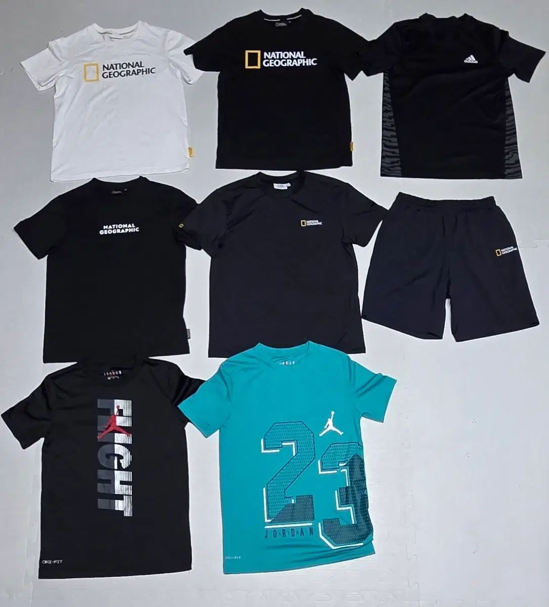 140サイズ 男の子 夏服 8枚 まとめ (NATIONALGEOCRAPHIC adidas ジョーダン) 送料込み