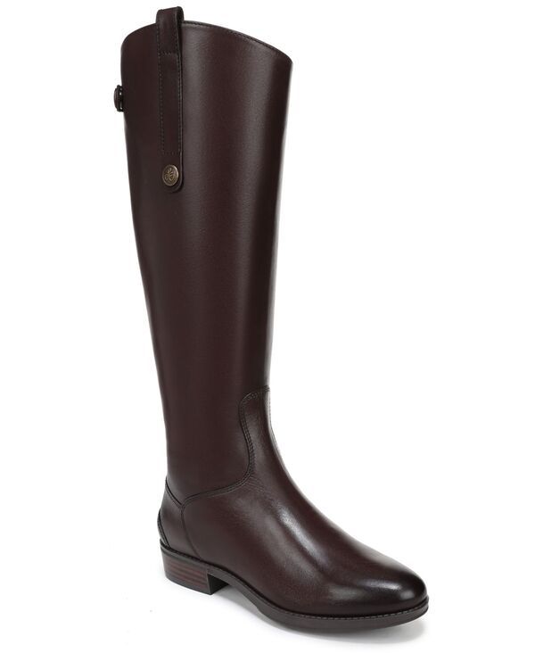 サムエデルマン レディース シューズ ブーツ・レインブーツ Sam Edelman Penny KneeHigh Riding Boots Dark Brown Leather ブラウン