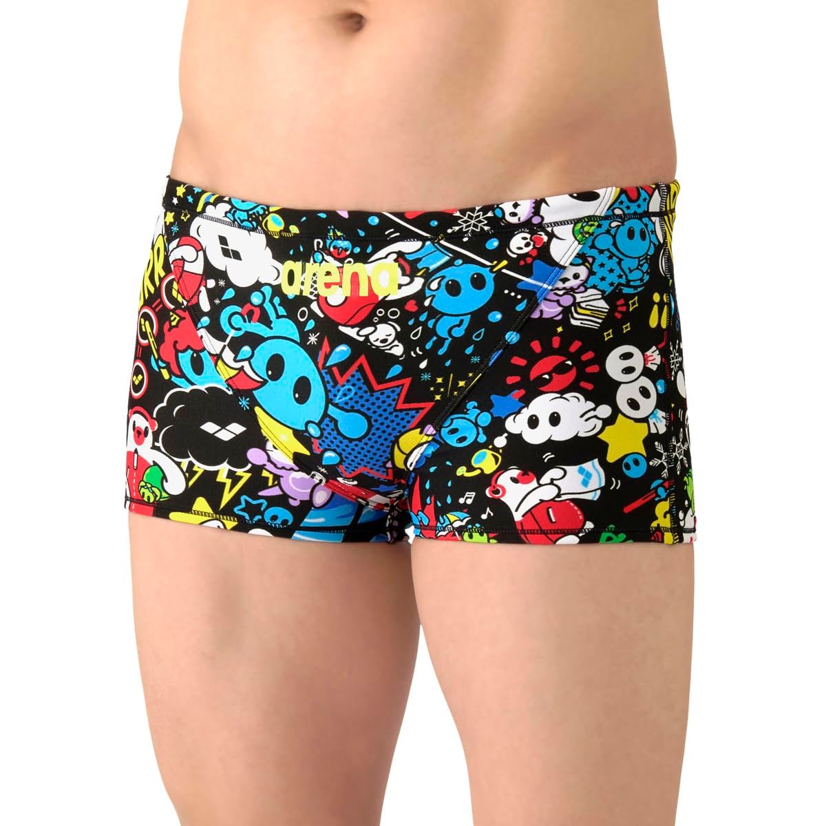 新品 arena(アリーナ) 競泳水着 トレーニング用 ボーイズ ジュニア 【TOUGHSUIT】 R130サイズ 水泳 スイミング 耐久性 練習用 トレーニング向け ショートレッグ AS6SWM27B