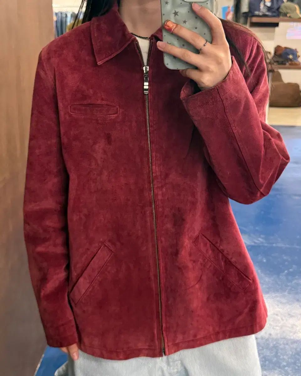 RED 豚皮 スウェード ジャケット