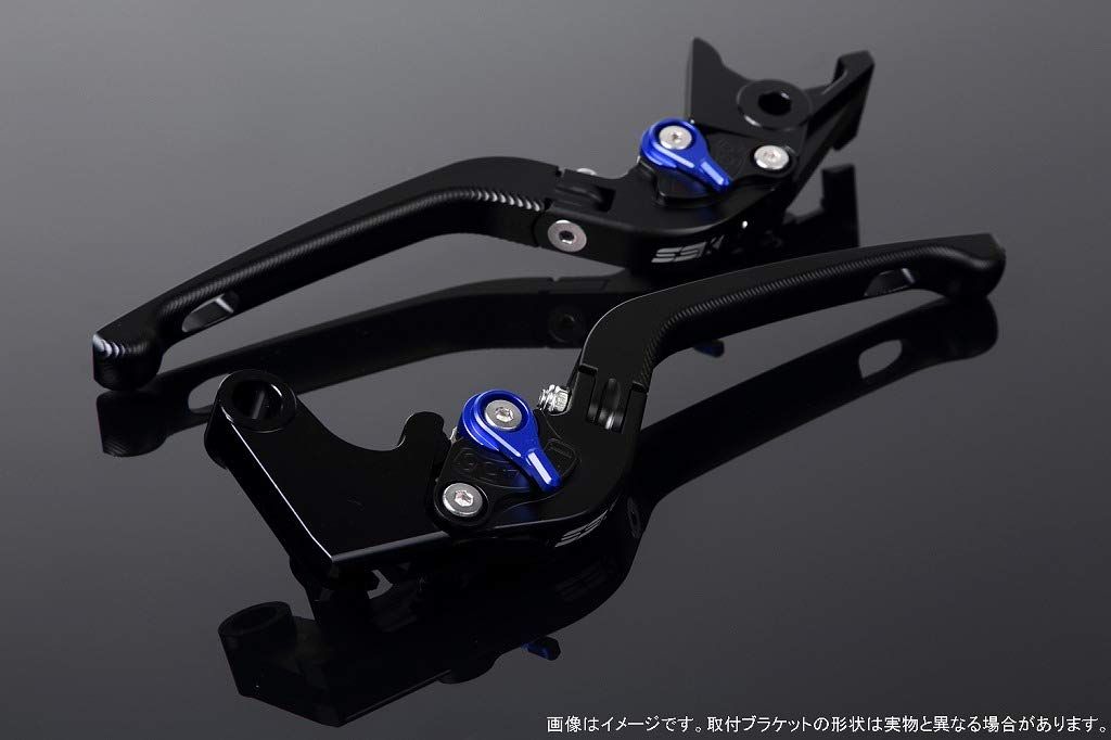 新品 SSK スピードラ アジャストレバーセット 3D可倒式 レバー本体カラー:マットブラック アジャスターカラー:マットブルー HONDA ADV150 KF38