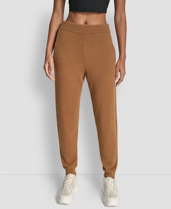 ダナ キャラン ニューヨーク レディース ボトムス カジュアルパンツ DKNY Womens Feather Yarn Tonal Jogger Burnt Sugar