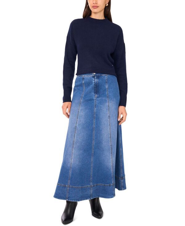ワンステイト レディース アウター ニット・セーター モックネック セーター 1STATE Womens Long Sleeve Mock Neck Rolled Hem Sweater Classic Navy ネイビー ワンステイト レディース アウター ニット・セーター モックネック セーター 1STATE Womens Long Sleeve Mock Neck Rolled Hem Sweater Classic Navy ネイビー