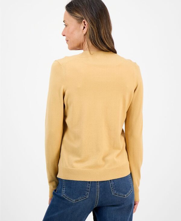 スタイルアンドコー レディース アウター ニット・セーター クルーネック プチ カーディガン Style Co Petite Crewneck Cardigan Golden Wheat スタイルアンドコー レディース アウター ニット・セーター クルーネック プチ カーディガン Style Co Petite Crewneck Cardigan Golden Wheat