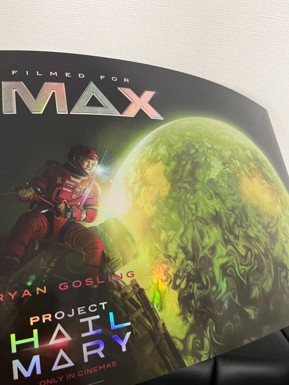 プロジェクト・ヘイル・メアリー 入場者特典 A3ホログラム横ポスター