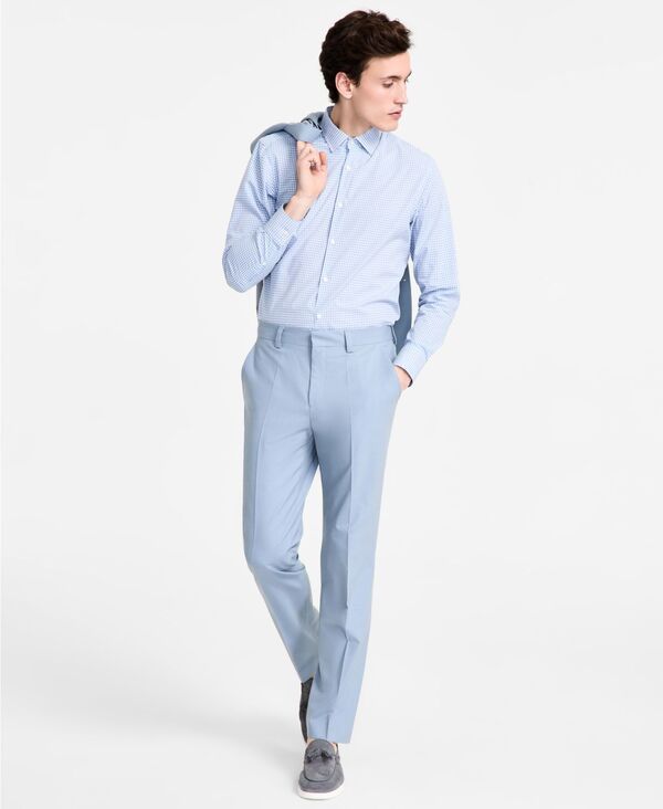 ヒューゴボス メンズ ボトムス カジュアルパンツ パンツ ウール Hugo Boss Mens ModernFit Wool Blend Suit Pants Blue ブルー