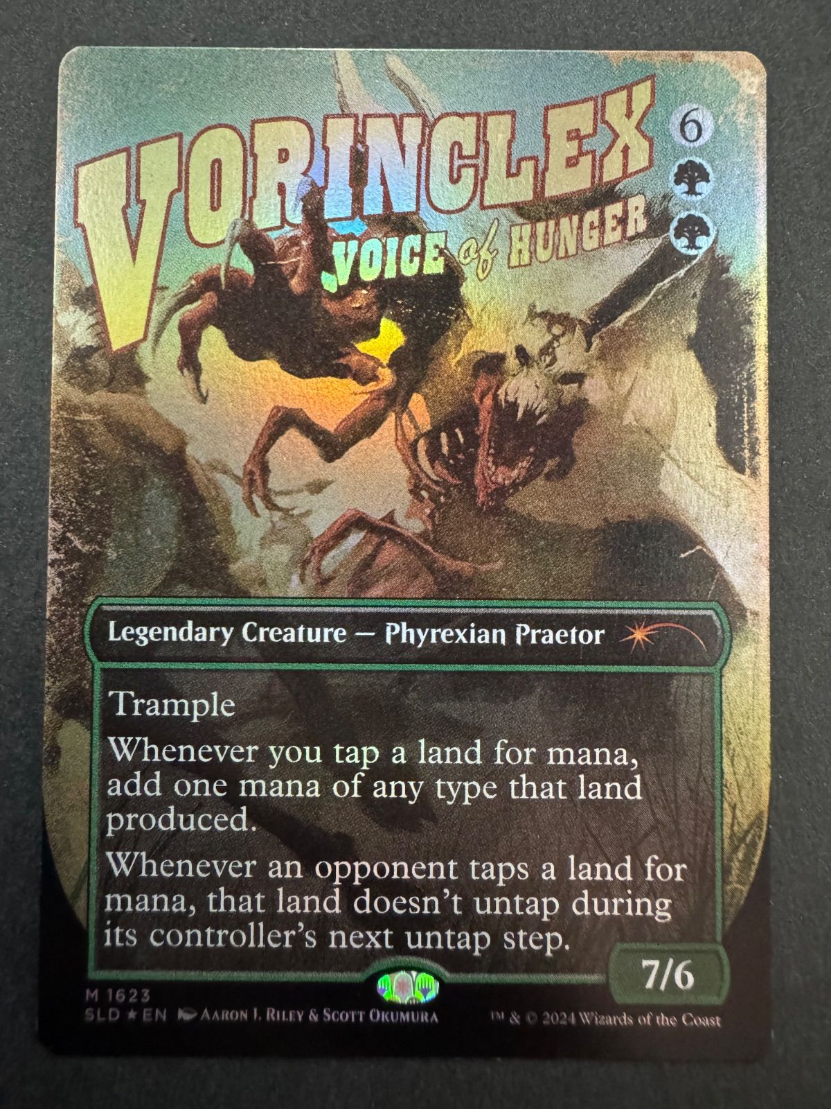 MTG 飢餓の声、ヴォリンクレックス 英語 foil ボーダーレス SLD secret