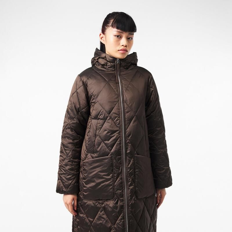 バーレイ レディース アウター ジャケット・ブルゾン コート Varley Frisco Long Quilt Coat coffee quartz コーヒー