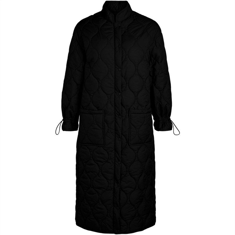 オブジェクト レディース アウター ジャケット・ブルゾン ジャケット Object Quilt Jacket Ld24 Black ブラック