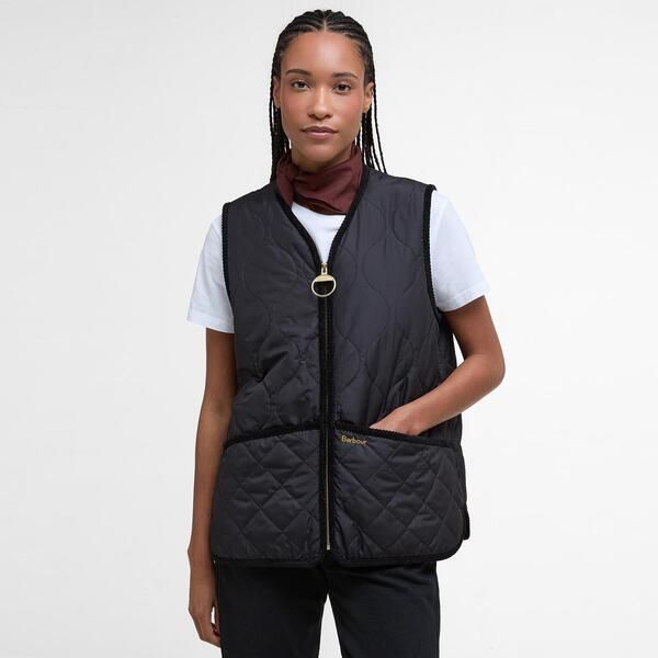 バブアー レディース アウター ベスト キルティング ノースリーブ ジレ Barbour Womens Klara Liner Quilted Full Zip Sleeveless Gilet BlackCamel ブラック