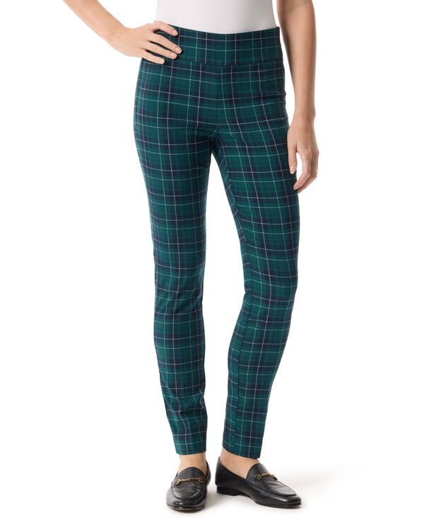 グロリアバンデービルト レディース ボトムス カジュアルパンツ Gloria Vanderbilt Womens TummyControl PullOn Slim Trousers in Regular Short Long Delightful Plaid