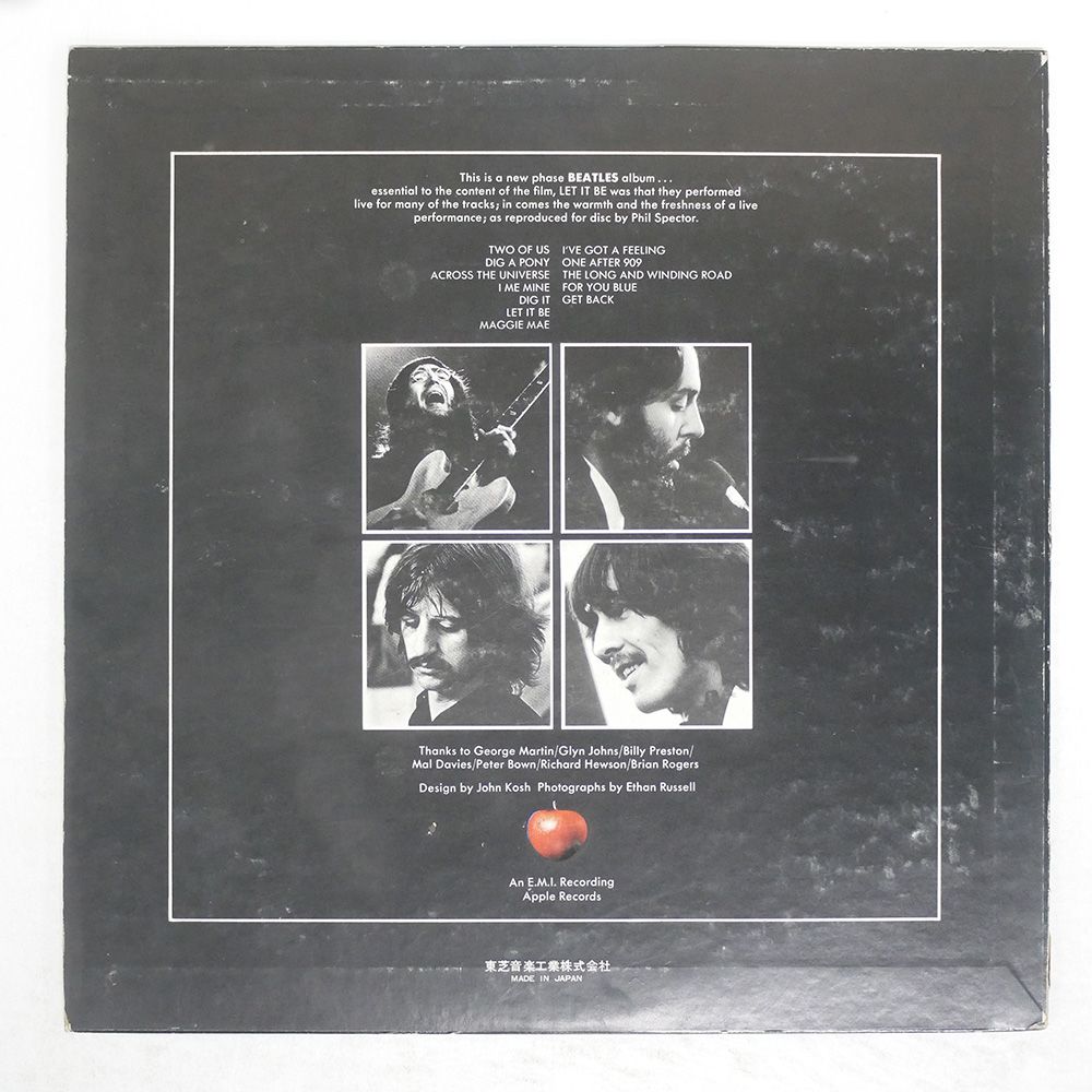 国内盤 BEATLES/LET IT BE/APPLE AP9009 LP - メルカリ