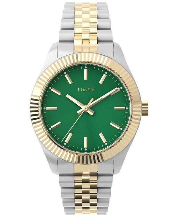 タイメックス レディース アクセサリー 腕時計 Tシャツ Timex Womens Analog TwoTone Stainless Steel Watch 36mm TwoTone