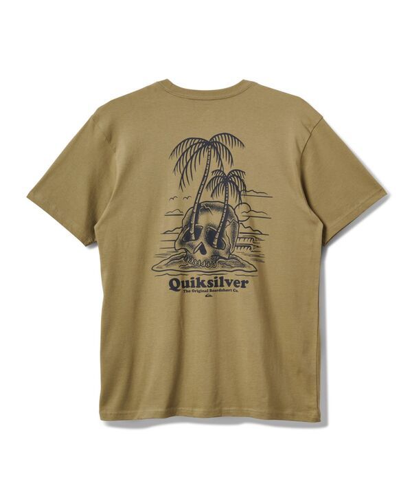 クイックシルバー メンズ トップス Tシャツ Quiksilver Mens Overgrown Short Sleeve TShirt Aloe